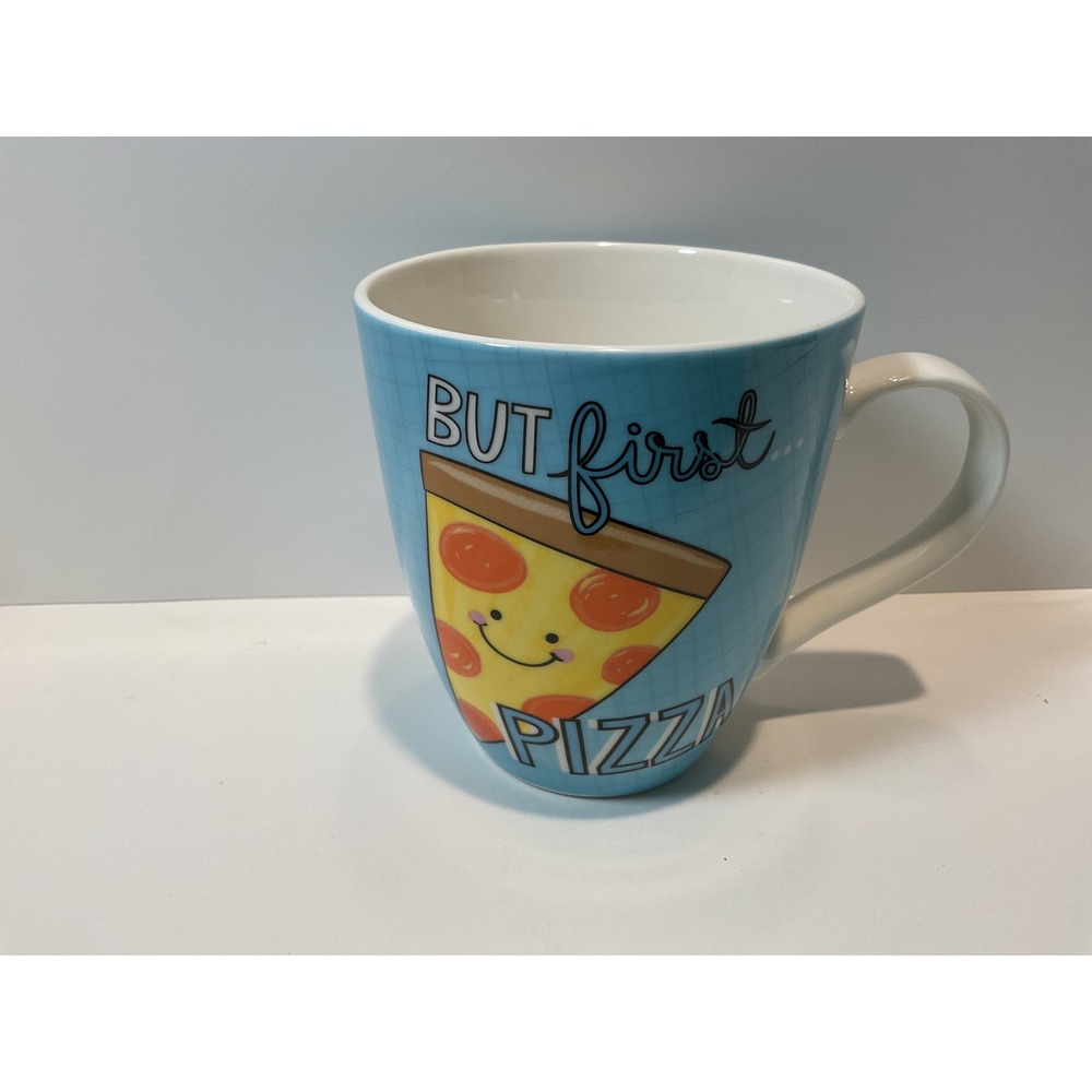 Pfaltzgraff Everyday Pizza Slice Coffee Mug‎ Blue